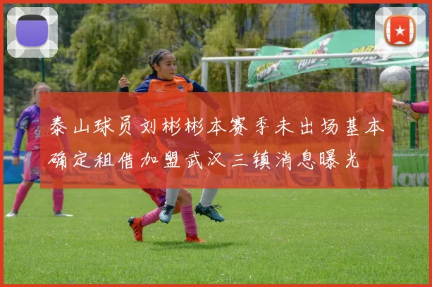 泰山球员刘彬彬本赛季未出场基本确定租借加盟武汉三镇消息曝光